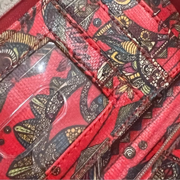 SakRoots Birds of Paradise Smartphone Wristlet Wallet Coated Canvas Print - Picture 8 of 10